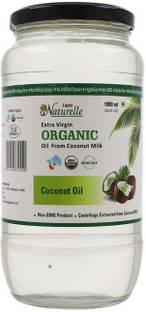 Farm Naturelle 100 % Pure Organic Extra-Virgin Cold Pressed Coconut Oil (Glass Bottle - 1000 ml) Coconut Oil Plastic Bottle