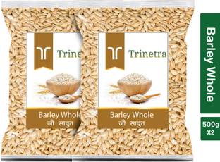 Trinetra Best Quality Jau Sabut (Barley Whole Grain)-500gm (Pack Of 2) Barley
