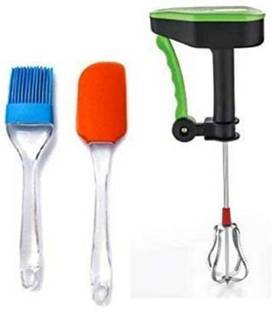 HighClaire New Combo of Hand Blender with Silicone Spatula and Pastry Brush Kitchen Tool Set
