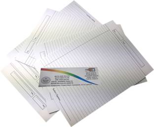 MAJESTIC BASKET High Quality One Side Ruled White Project/ Assignment/ Practical / Homework Sheets [Pack of 5 - 100 Sheets] One Side Rule A4 90 gsm Multipurpose Paper