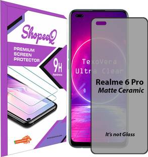 ShopeeQ Edge To Edge Tempered Glass for Realme 6 Pro, Matte Ceramic Flexible