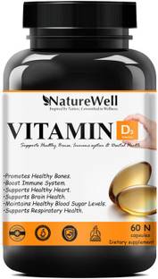 Naturewell Calcium Vitamin D3 600mg Tablets Health Bone & Muscle Relaxation (60N WO) Ultra