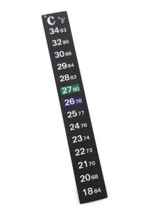 SME Indoor fridge freezer fish tank aquarium Paper Thermometer with color changing indicator and self adhesive back Aquarium Thermometer