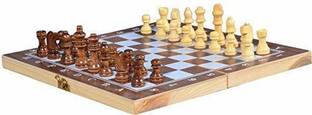 Spocco Wooden Chess Board Set Wooden Game Handmade - 28 cm Chess Board 28 cm Chess Board