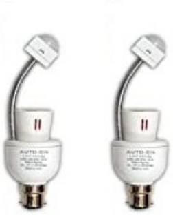 auto-on PIR Motion Sensor based Light Socket Convert any Bulb to Automatic -Pack of 2 Ceramic Light Socket