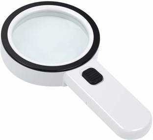 SERVEUTTAM LED Light 45X Magnifying Glass Lens for Jewellery Watch Loupe, Handheld Reading 45 X LED Light 45X Magnifying Glass Lens for Jewellery Watch Loupe, Handheld Reading 45 magnifier