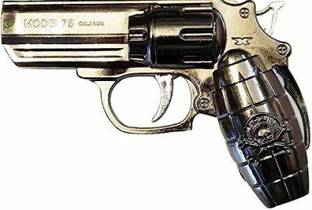 Peshkar Pocket Revolver Shape Cigarette Lighter With LED Light Steel Gas Lighter (Silver, Pack of 1) Pocket Revolver Shape Cigarette Lighter With LED Light Steel Gas Lighter (Silver, Pack of 1) Pocket Lighter