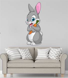 BALKRISHNA WALL STICKER 60 cm RABBIT Self Adhesive Sticker