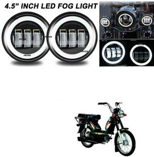 PRTEK LED Fog Lights Replacement for Jeep Wrangler JK Unlimited [Halo Turn Signal & DRL] [60W] [6,500K] Compatible with Jeep Accessories Wrangler Front Bumper Driving Light D209 Headlight Car, Motorbike LED for TVS (12 V, 60 W)