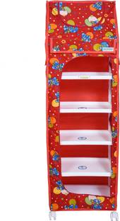 FLIPZON XL Multipurpose 6 Shelve PVC Collapsible Wardrobe