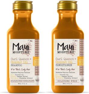 Maui Moisture CURL QUENCH + COCONUT OIL SHAMPOO & CONDITIONER 2 X 385 ML MADE IN USA