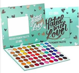 Anjali Enterprises Hated With Love Pressed Pigment 63 Colors Palette ( Glitter,Shimmer,Matte) 70.5 g