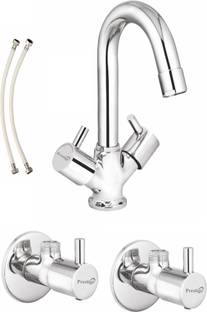 Prestige SmartBuy Dove Center Hole Mixer With Conection Pipe Angle Cock 2 Set Faucet Set