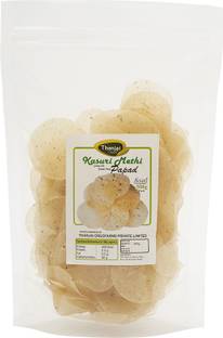 THANJAI NATURAL Kasuri Methi Pappad 1000g Homemade pappad Fryums (Pack of 2)