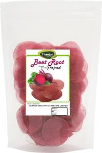 THANJAI NATURAL BeetRoot Pappad 500g Homemade pappad Fryums