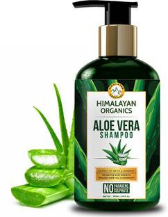 Himalayan Organics Aloevera Shampoo for Hair Loss Control & Healthy Hair Growth | Ayurvedic Herbal Extracts | No Parabens & Silicones - 300ml