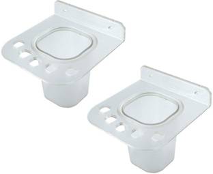 Sellzy 2 in 1 Toothbrush Holder Set Of 2 Plastic Toothbrush Holder