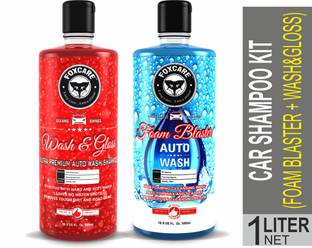 FOXCARE CAR SHAMPOO KIT- 1 (FOAMBLASTER+WASH&GLOSSS SHAMPOO) Car Washing Liquid
