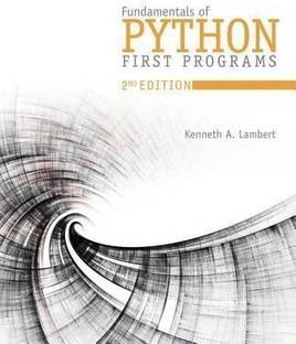 Fundamentals of Python