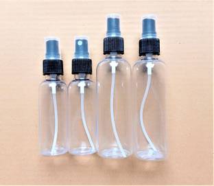 PSA Store Refillable Combo 50ml-100ml Bottle Black Mist Spray (50ml-2nos, 100ml-2nos)_8 100 ml Spray Bottle
