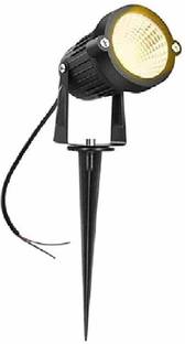 JARD ENTERPRISE 3 Watt Waterproof Spike LED Garden Light Black Body and Yellow color pack of 01 Post Light Outdoor Lamp