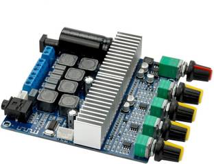 DHRUV-PRO 12V-24V 2.1 Channel TPA3116 Subwoofer Amplifier Board High Power Bluetooth Audio Amplifier Board 2x50W+100W with Bluetooth Electronic Components Electronic Hobby Kit