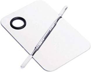LOWPRICE tainless Steel Makeup Mixing Blending Palette With Spatula