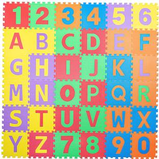 manish Non-Toxic ABC Foam Alphabet and Number Puzzle Mat for Children -36 Pieces