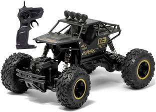 Pepstter Remote Control Plastic Racing Car Rock Crawler 4 Wheel Drive Metal Alloy Body