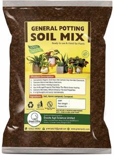 GREENPOTZ Organic Potting Soil Mix for Plants with Cocopeat, Vermicompost, Ready to Use Fertilizer Plant Manure. Soil, Manure, Fertilizer
