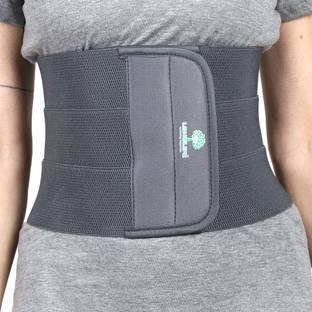 REIFY Abdominal Belt after delivery Tummy Reduction Grey S-L 26-38 Inch waistUniversal Abdominal Belt