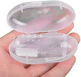 Wishland Pack Of 1 Silicone Baby Finger Brush|| Baby Tongue Cleaner||Baby Soft Brush||100% BPA Free Teether and Feeder