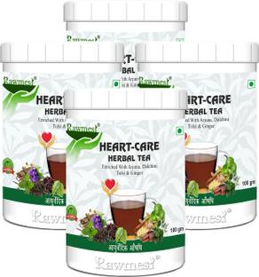 Rawmest Ayurvedic Arjuna Heart Care Tea (Arjuna bark,Ginger,Cinnamon,Tulsi) Healthy Heart Herbal Tea