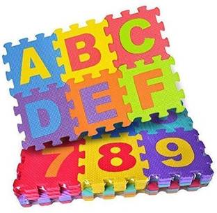 कोबेट Best Baby Gift Learning & Educational toy Mini Mat Puzzles 36pieces (pack of 1) for Alphabet and Number Blocks Puzzle Foam Play Floor mat