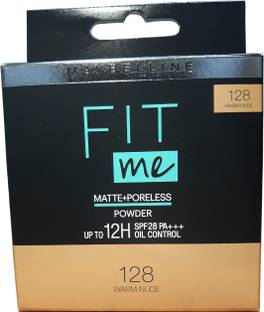MAYBELLINE NEW YORK FIT me matte+poreless compact powder (WARM NUDE) (128) Compact