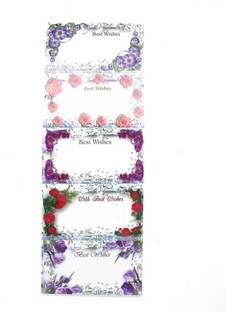 Sejas Collections Elegent Best Wishes Premium Quality Stickers Suitable for Gift Wrapping and Cover Notes -Set of 5 Designs x 10 Elegent Premium Quality paper Gift Wrapper