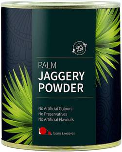 looms & weaves Palm Jaggery Powder (Karuppatti ) (Packed in Economy Plain Pouch) Powder Jaggery