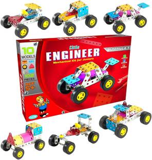 Nabhya Formula 1 Mechanical Kit 10 Models-102 Pieces Toys for Juniors(Age 5 to 12)