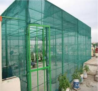 ZIMBLE sun shade net protected green 90% Sun-Block Shade Cloth Net Mesh for Garden Patio & Plants - UV Treated,1.5x8 Metre Portable Green House
