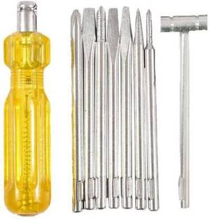 M MOD CON Heavy duty 8 in 1 screwdriver set with Line tester used for all home and professional purposes Combination Screwdriver Set