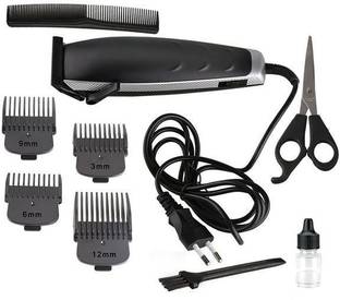 Kemei Heavy Duty Electric Wired Beard Trimmer Mustache Trimmer for Men Runtime: 120 min Trimmer for Men (Black) Trimmer 120 min  Runtime 4 Length Settings