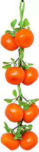 snehatrends Artificial Orange fruit String 8 fruits in one string (set of 1 string) Artificial Fruit