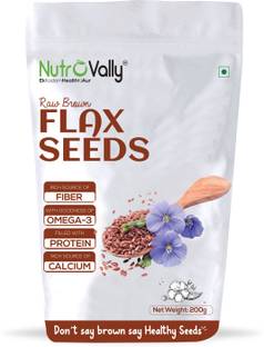 NutroVally Flax Seeds for Weight Loss ,Rich with Fiber and Healthy Heart Flax Seed for Weight Management Brown Flax Seeds