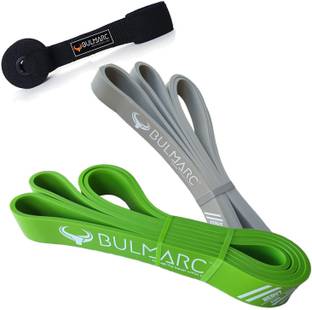 Bulmarc Set of 2 Pull Up Resistance Bands Medium and Heavy (15-37 KGS) Resistance Tube