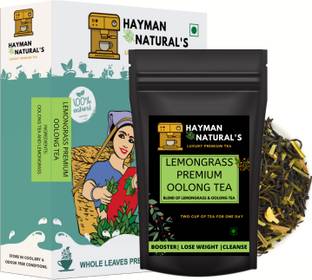 HAYMAN NATURAL'S Lemongrass Oolong Tea (50g - 28 Cups) for Weight Loss and Belly Fat Made with oolong tea, Lemongrass-100% Natural Lemon Grass Oolong Tea Pouch