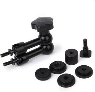Hiffin Inch Adjustable Friction Articulating Magic 1/4" Hot Shoe Connector Arm for LCD Monitor LED Camera Tripod Ball Head