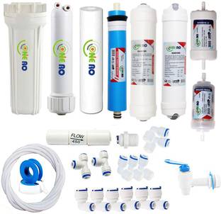 ONE RO Ro Service Kit with Membrane & Filter for RO Water Purifier (All Type) Solid Filter Cartridge