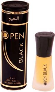 Al-Nuaim Open Black Perfume for Men & Women,6ML Floral Attar