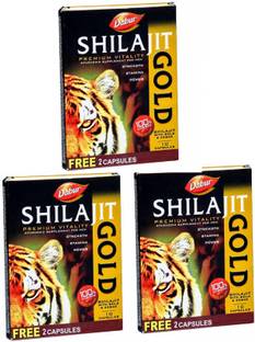 Dabur Shilajit Gold 10 Capsules with 2 capsules
