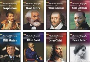 Green Combo Pack of Illustrated Biography(Set of 8 Books)
